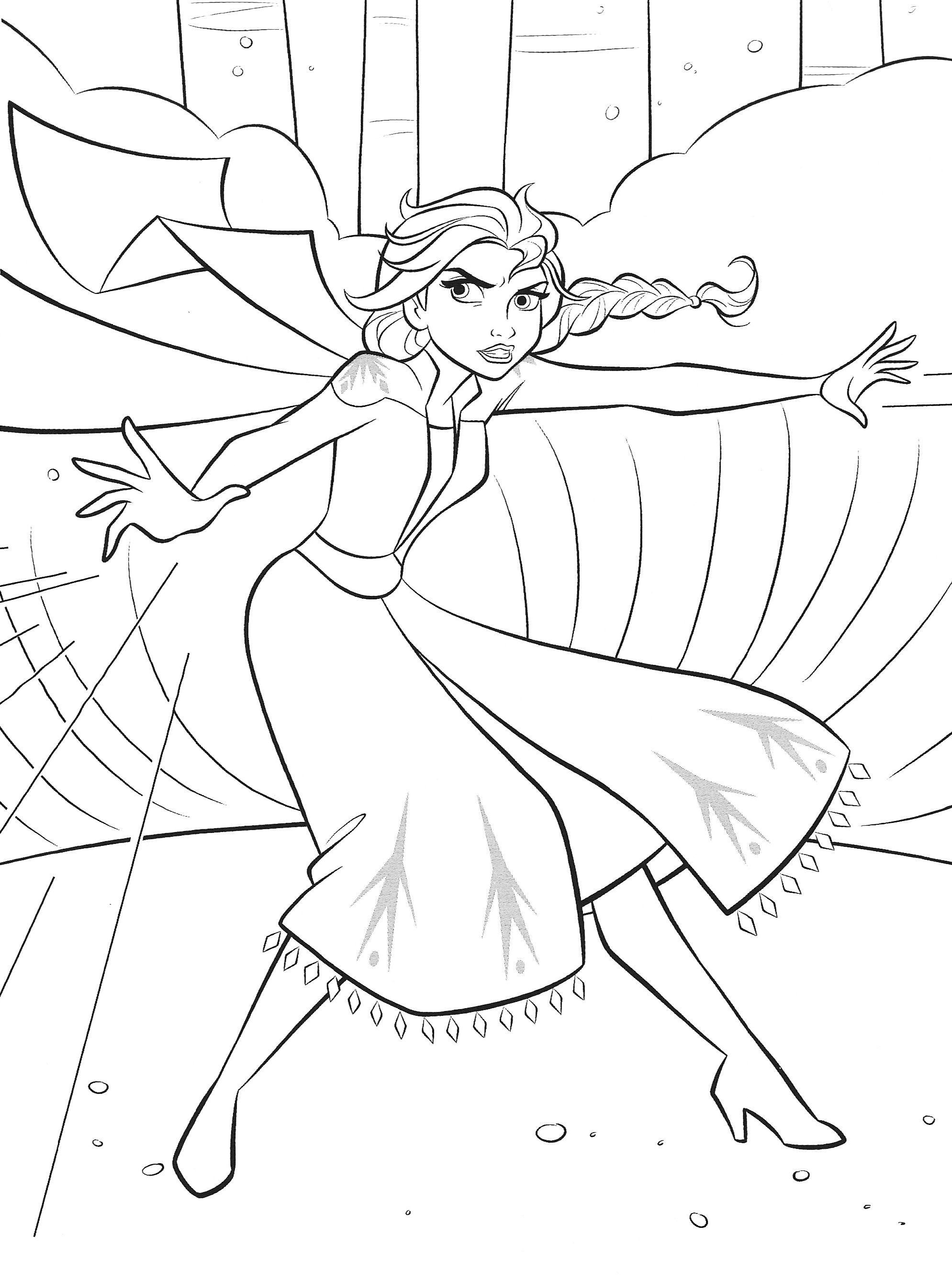 180+ Magical Elsa Coloring Pages for Frozen Fans 99