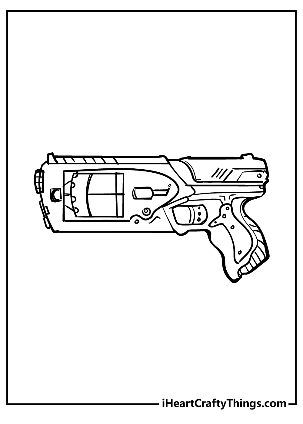 55+ Coloring Pages Nerf Gun Printables 33