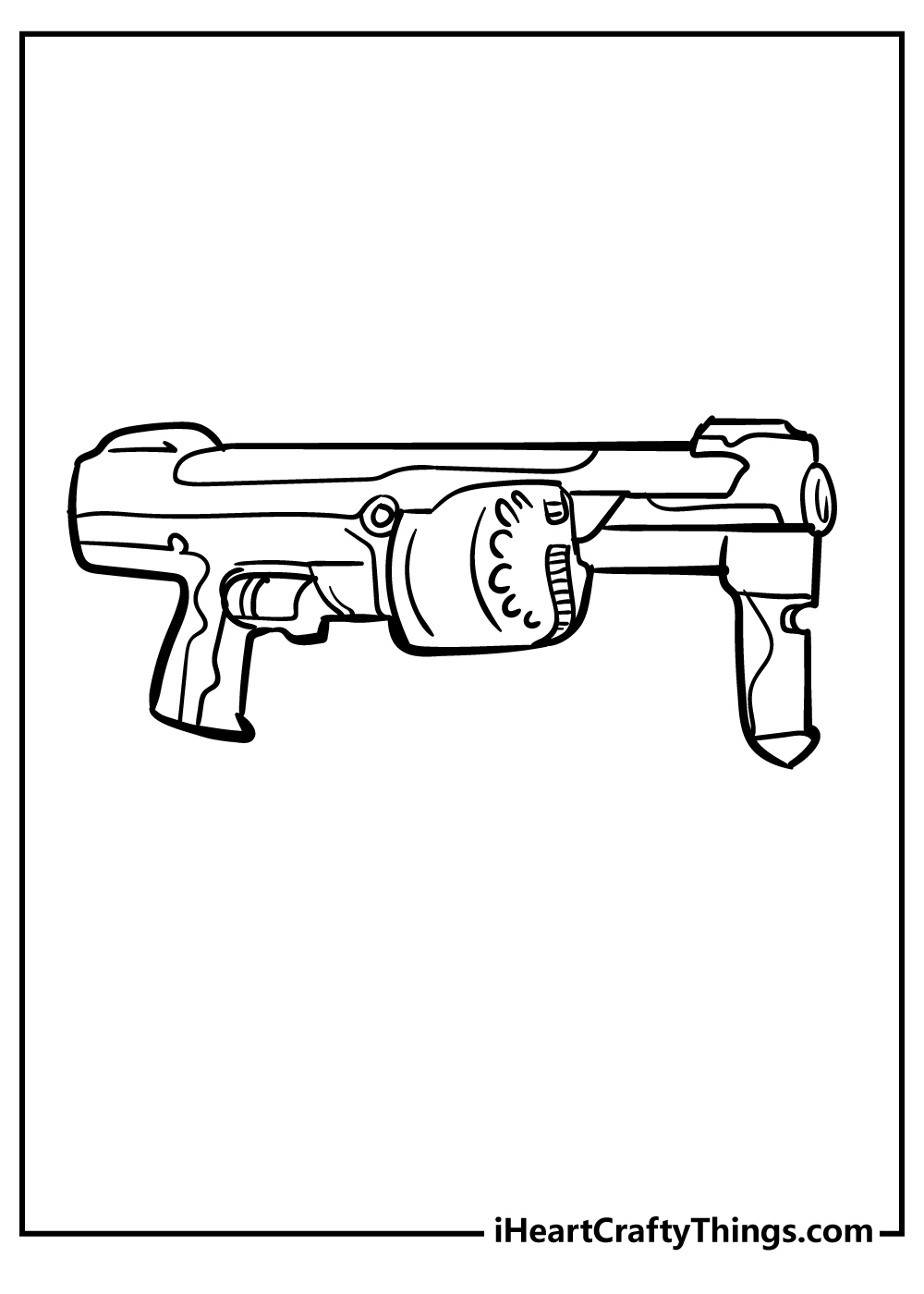 55+ Coloring Pages Nerf Gun Printables 46