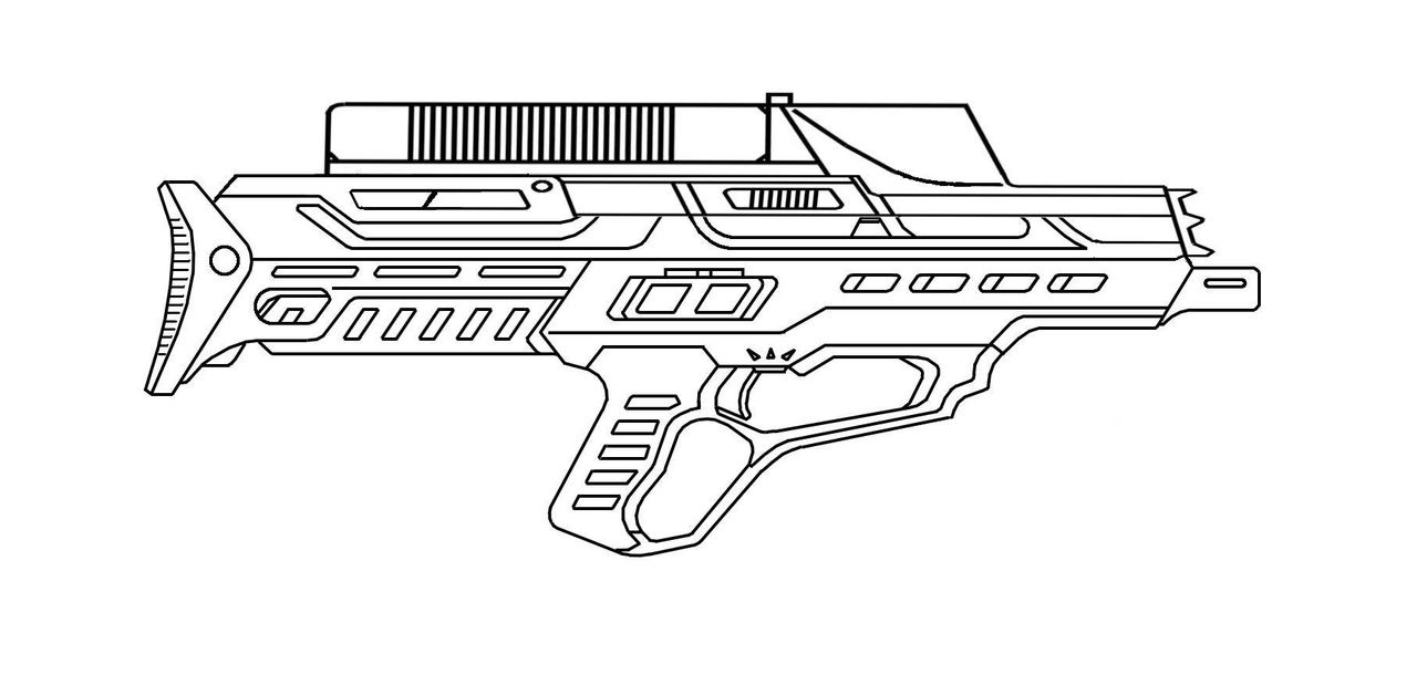 55+ Coloring Pages Nerf Gun Printables 47