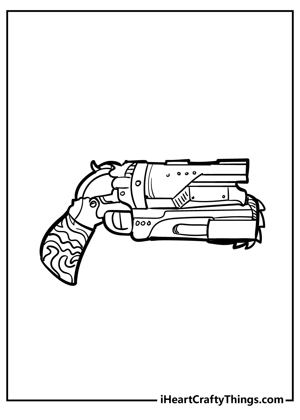 55+ Coloring Pages Nerf Gun Printables 48