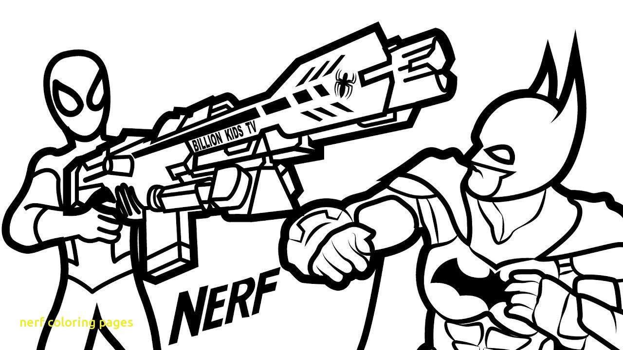 55+ Coloring Pages Nerf Gun Printables 58