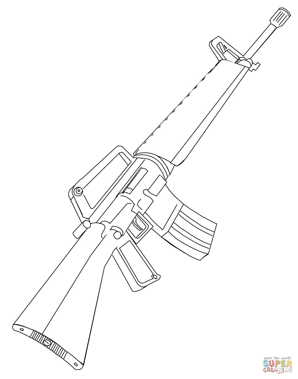 55+ Coloring Pages Nerf Gun Printables 65