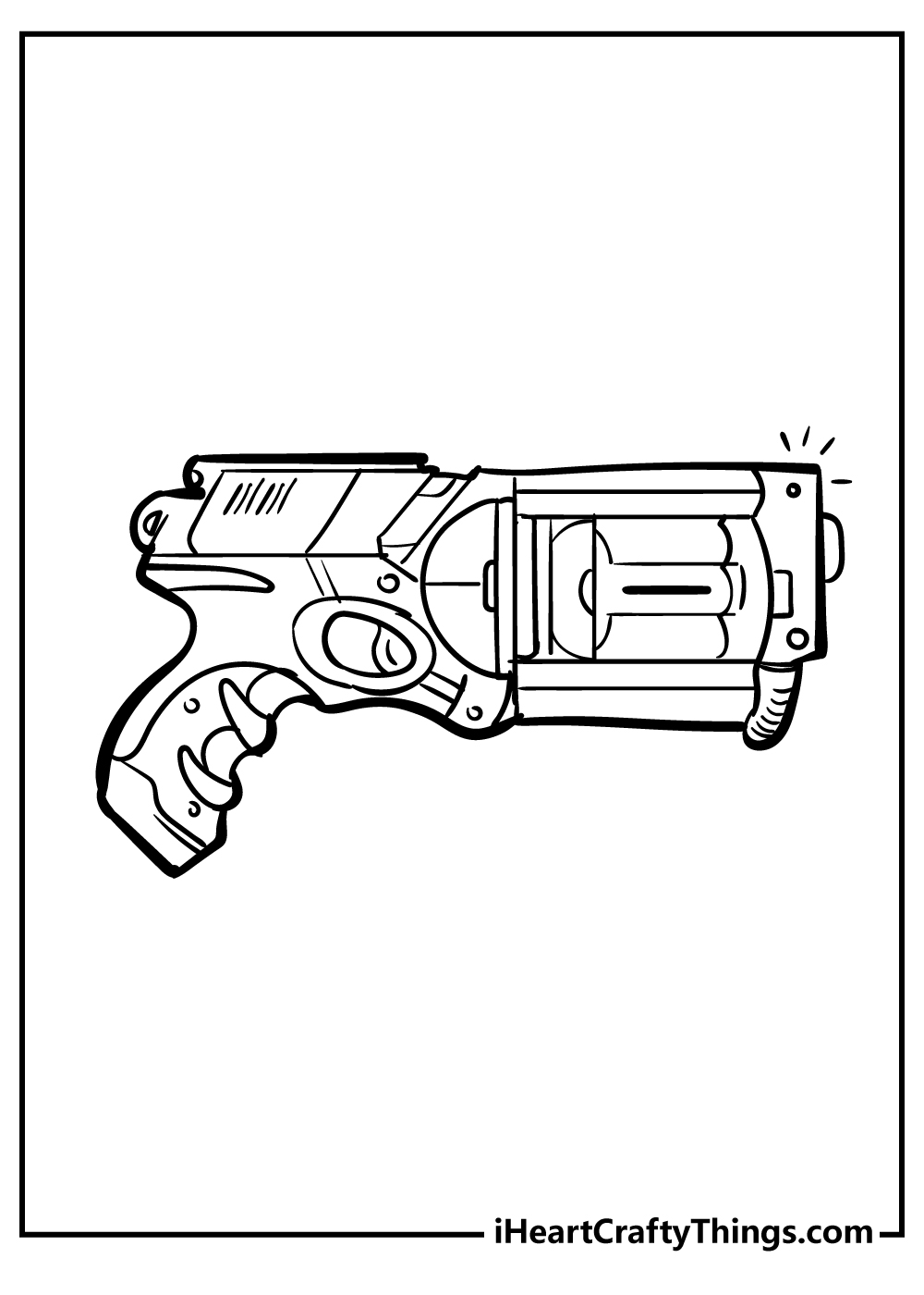 55+ Coloring Pages Nerf Gun Printables 71