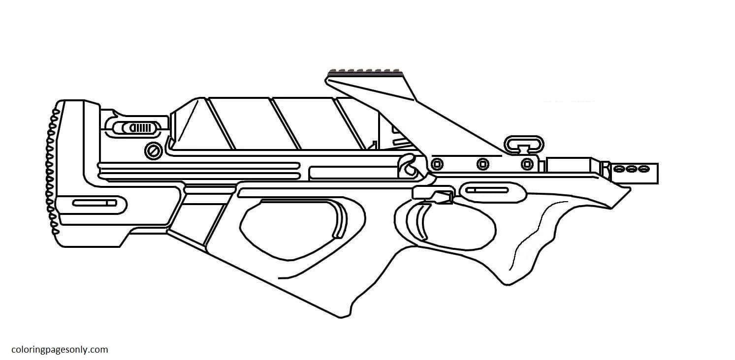 55+ Coloring Pages Nerf Gun Printables 84