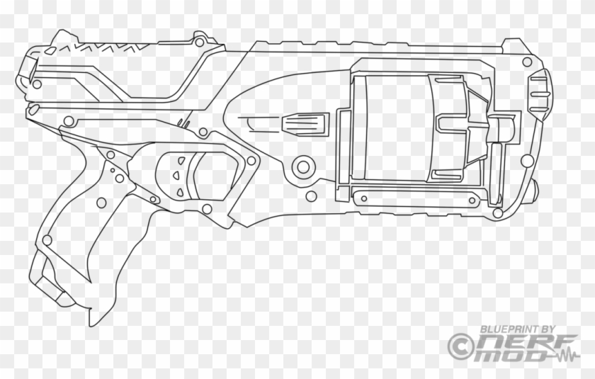 55+ Coloring Pages Nerf Gun Printables 86