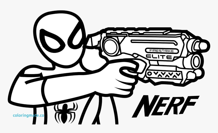 55+ Coloring Pages Nerf Gun Printables 90