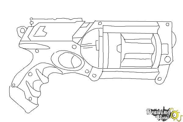 55+ Coloring Pages Nerf Gun Printables 91