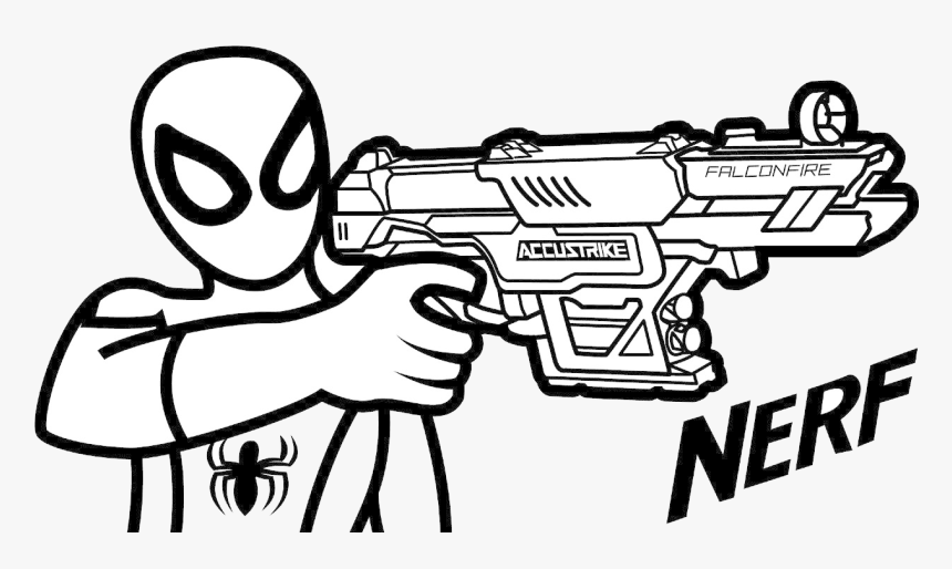 55+ Coloring Pages Nerf Gun Printables 92