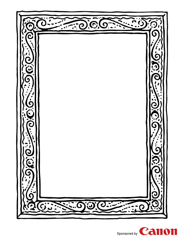 90 Picture Frames Coloring Pages to Bring Your Artwork to Life 102