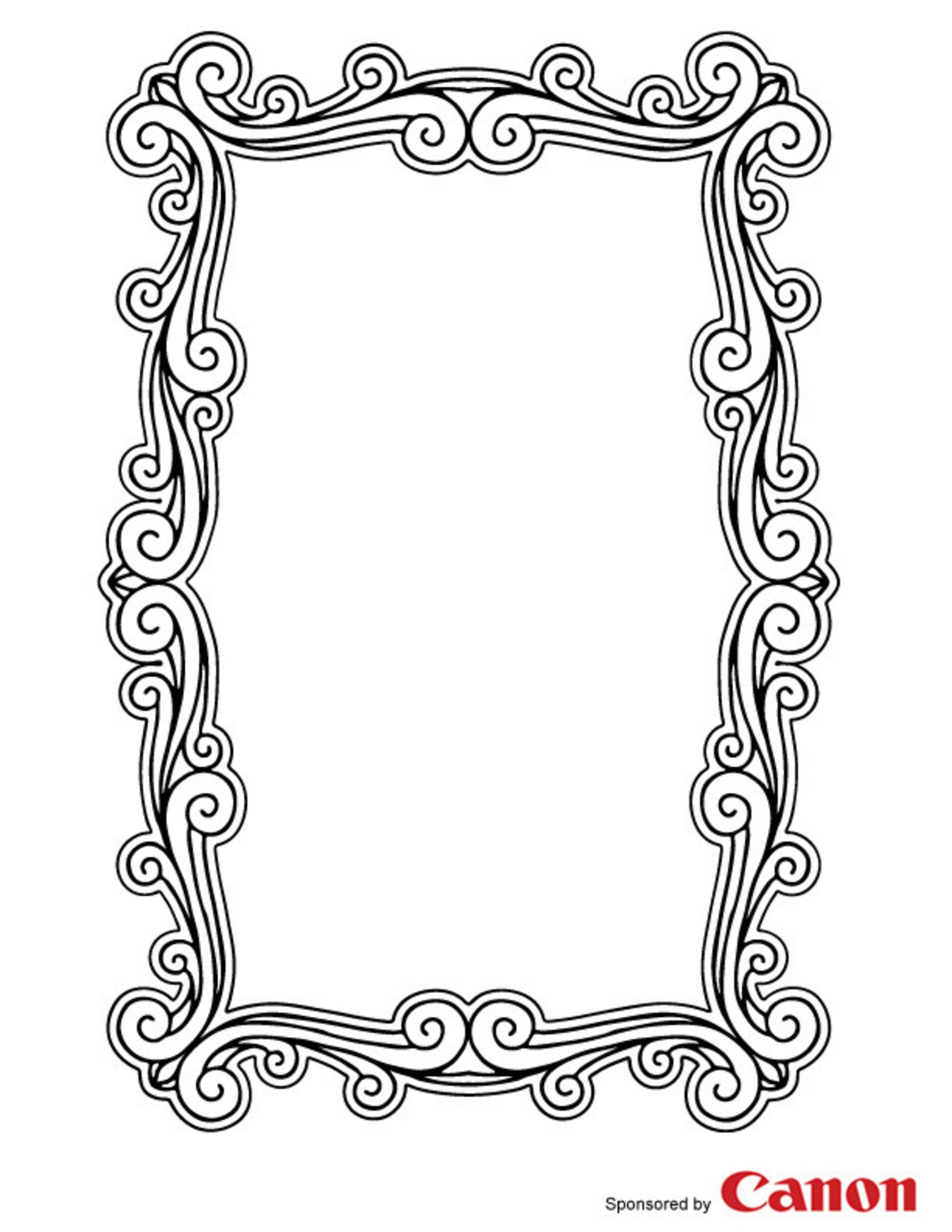 90 Picture Frames Coloring Pages to Bring Your Artwork to Life 103