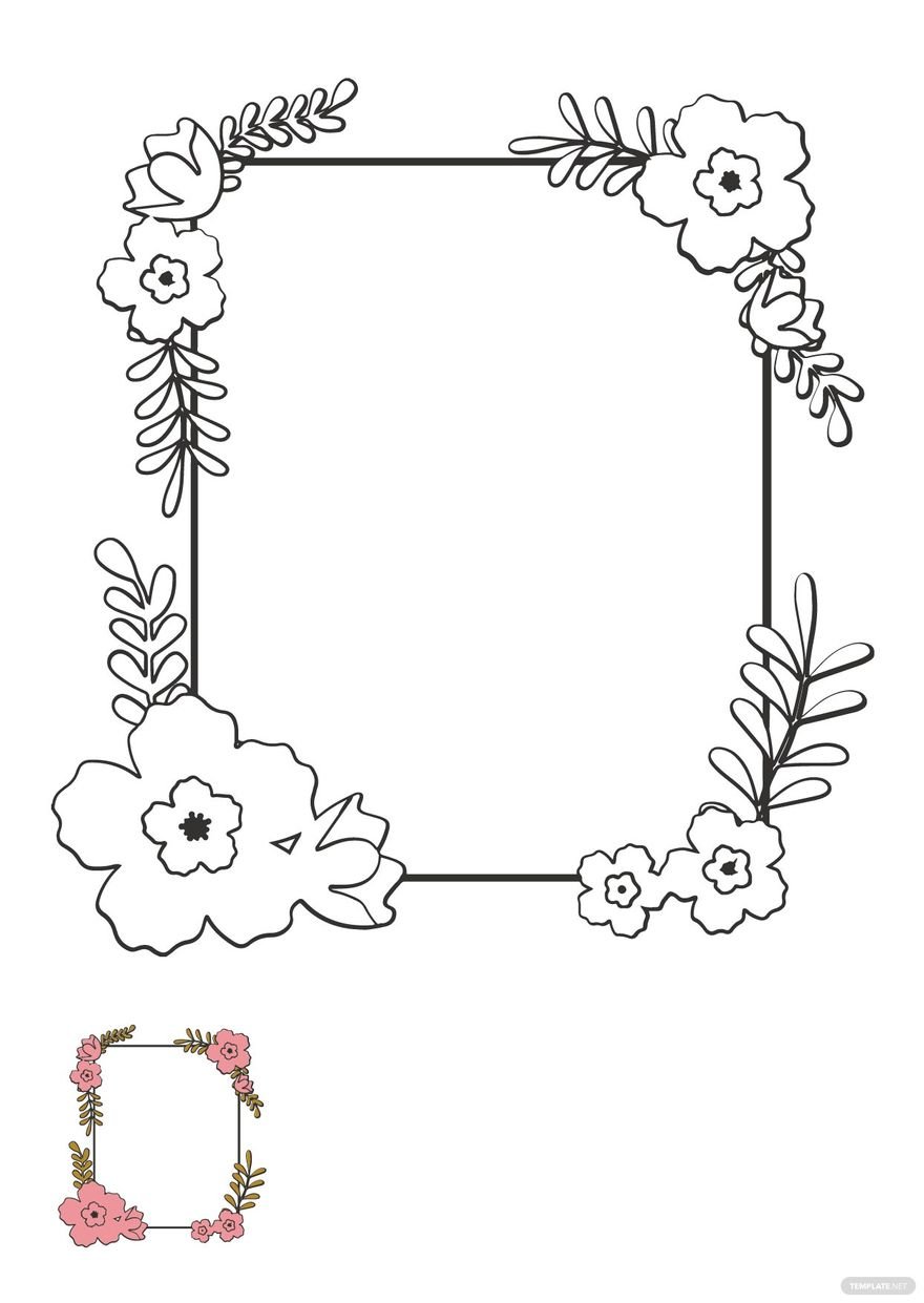 90 Picture Frames Coloring Pages to Bring Your Artwork to Life 106