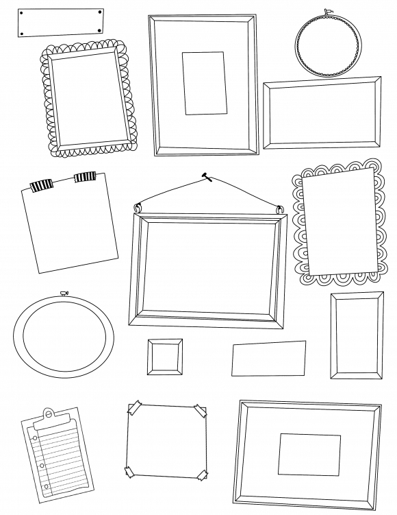 90 Picture Frames Coloring Pages to Bring Your Artwork to Life 116