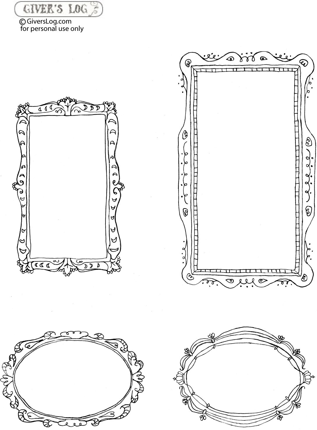 90 Picture Frames Coloring Pages to Bring Your Artwork to Life 123