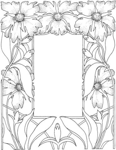 90 Picture Frames Coloring Pages to Bring Your Artwork to Life 18