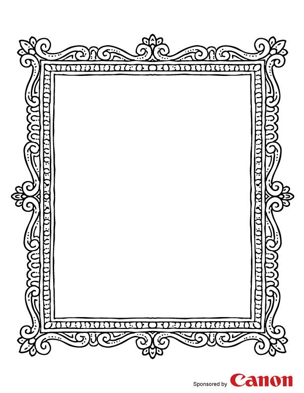 90 Picture Frames Coloring Pages to Bring Your Artwork to Life 72