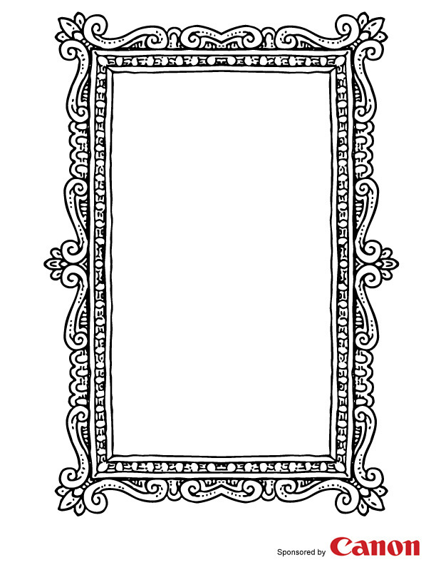 90 Picture Frames Coloring Pages to Bring Your Artwork to Life 85