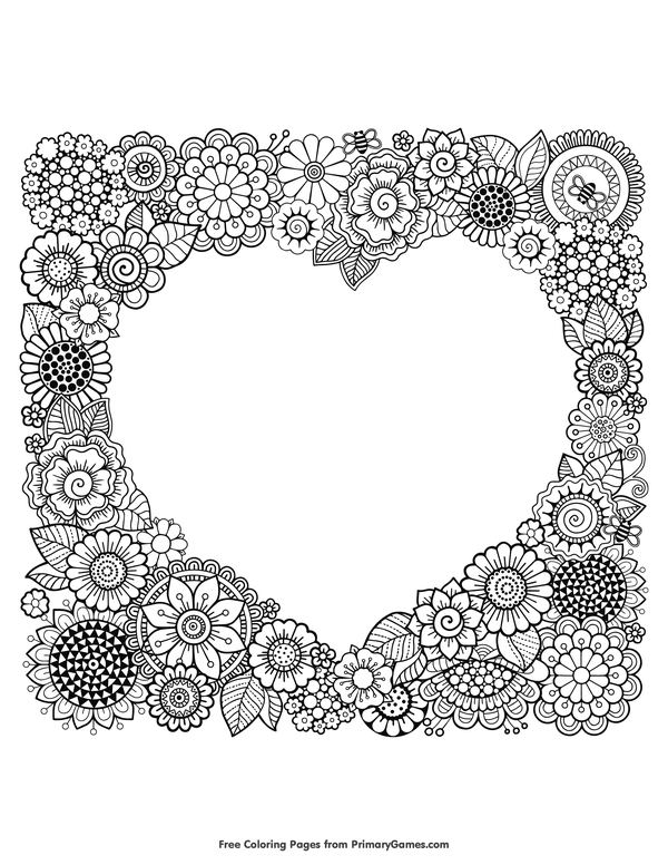 90 Picture Frames Coloring Pages to Bring Your Artwork to Life 97