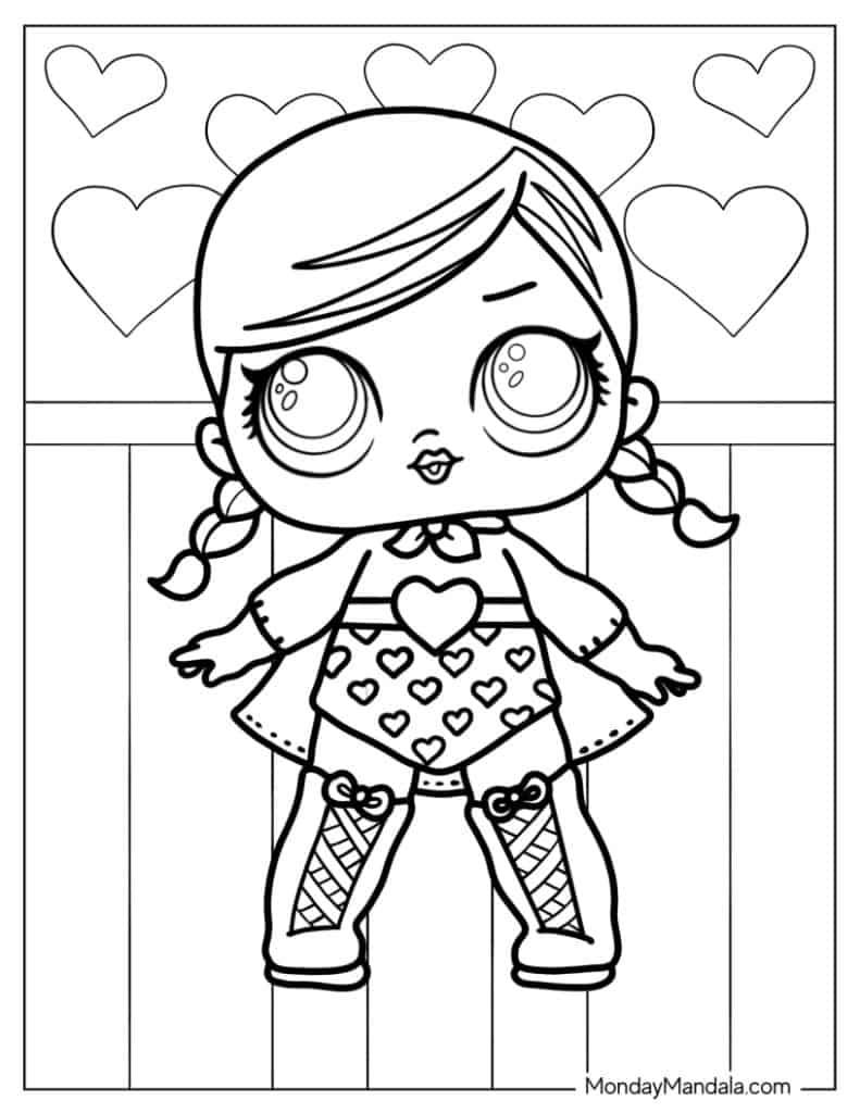 99 Lol Doll Coloring Pages Free Printable 91