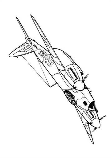 Air Plane Coloring Pages Free Printable 114