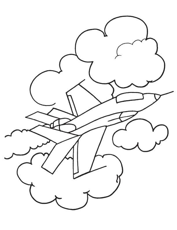 Air Plane Coloring Pages Free Printable 116