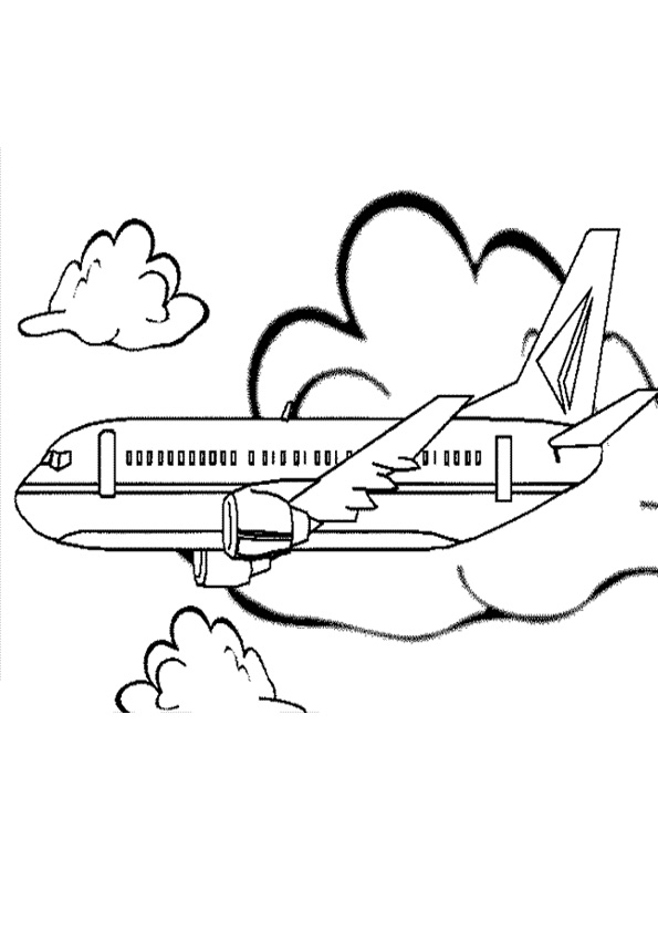 Air Plane Coloring Pages Free Printable 117