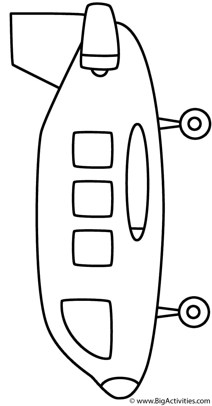 Air Plane Coloring Pages Free Printable 118