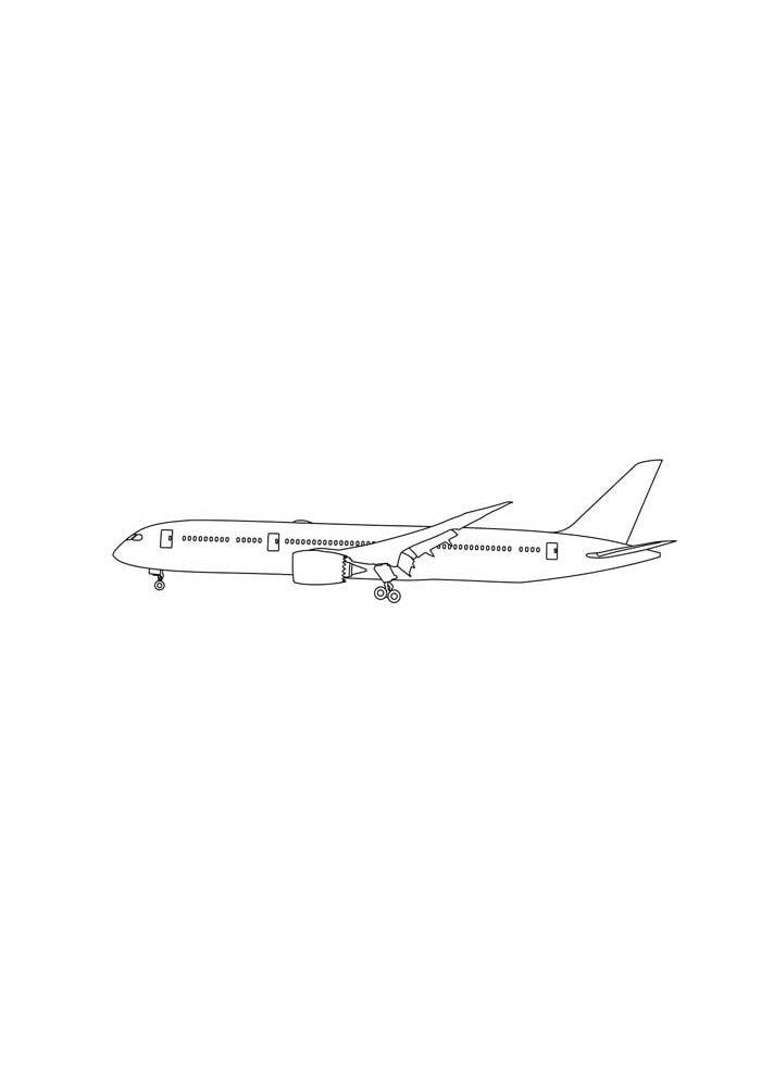 Air Plane Coloring Pages Free Printable 120