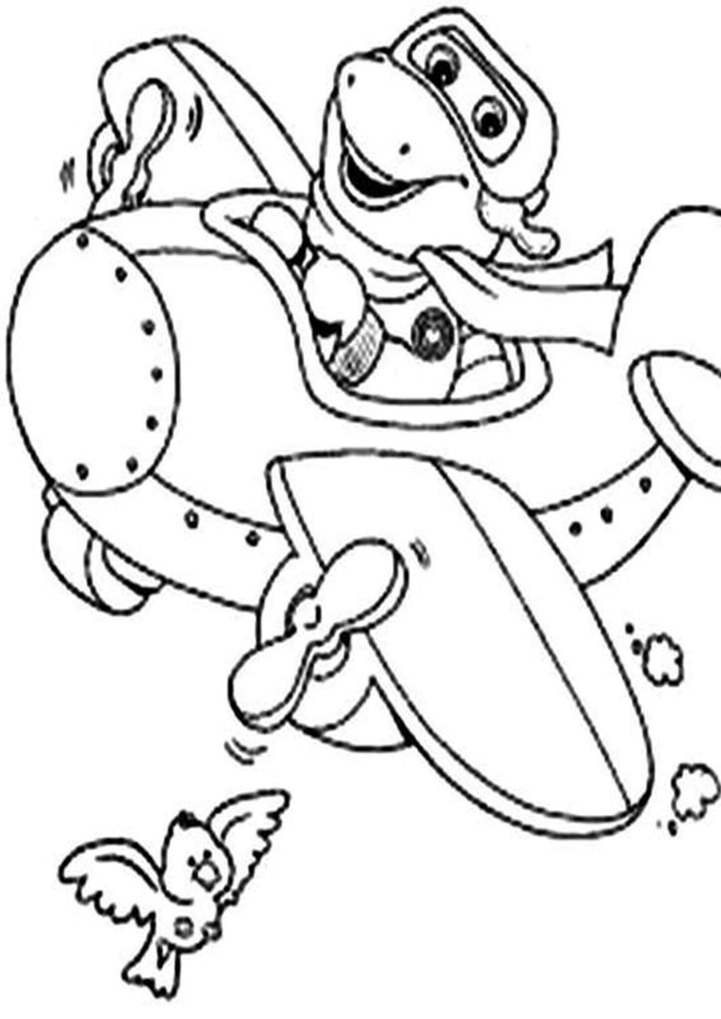 Air Plane Coloring Pages Free Printable 124