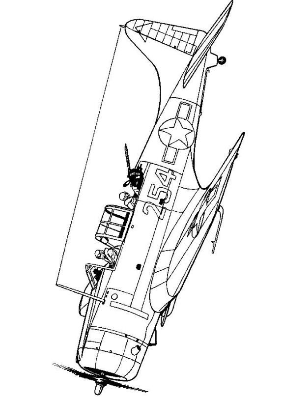 Air Plane Coloring Pages Free Printable 128