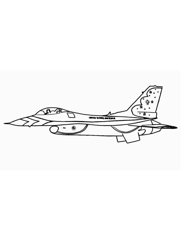 Air Plane Coloring Pages Free Printable 132