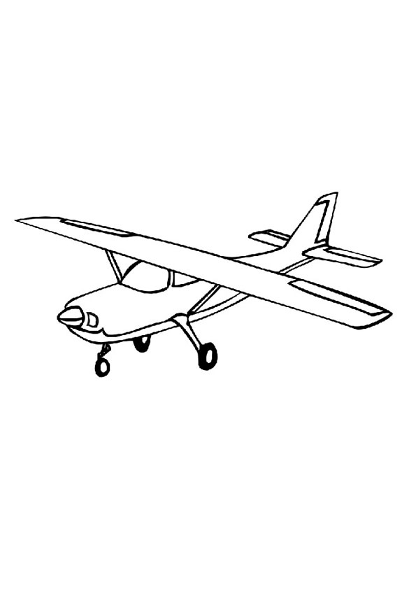 Air Plane Coloring Pages Free Printable 133