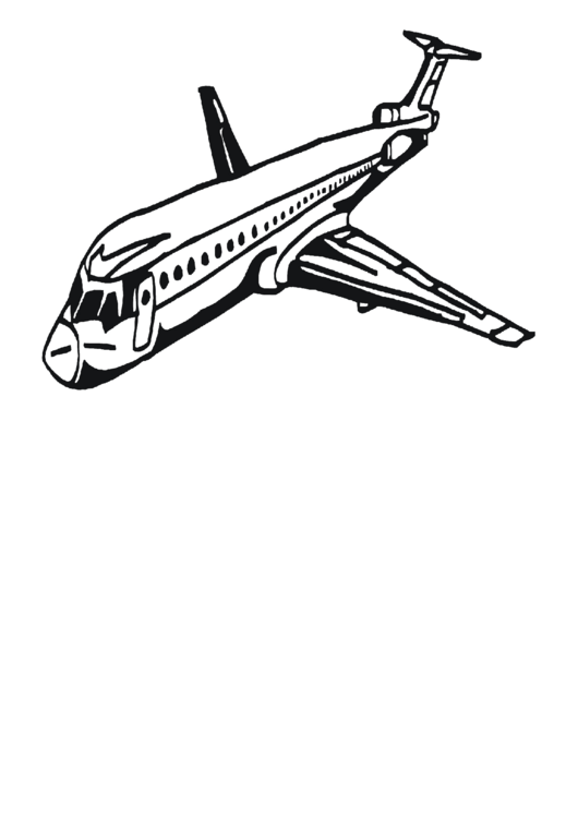 Air Plane Coloring Pages Free Printable 138