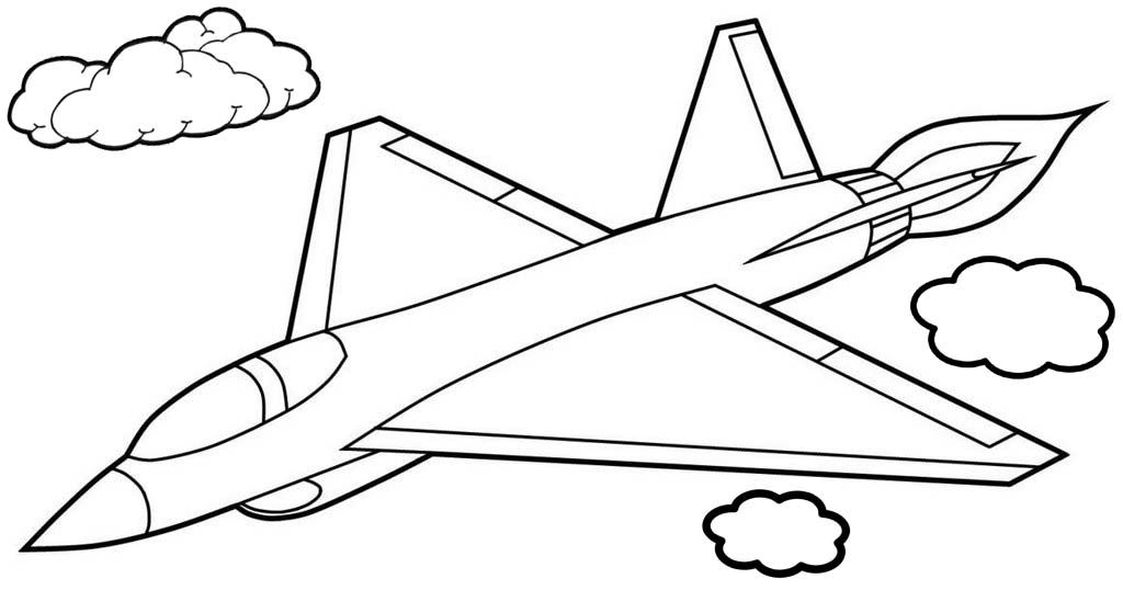 Air Plane Coloring Pages Free Printable 144