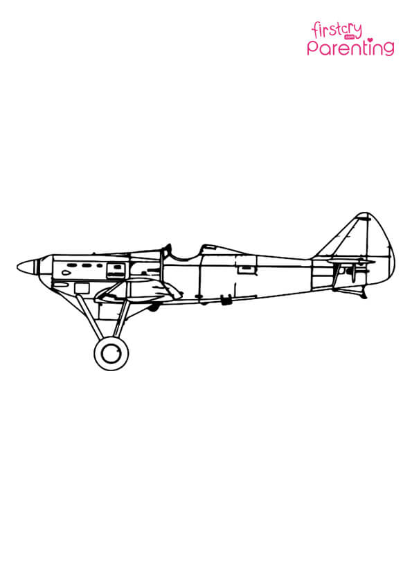 Air Plane Coloring Pages Free Printable 20