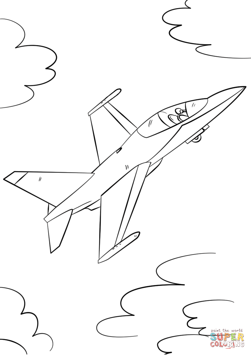 Air Plane Coloring Pages Free Printable 27