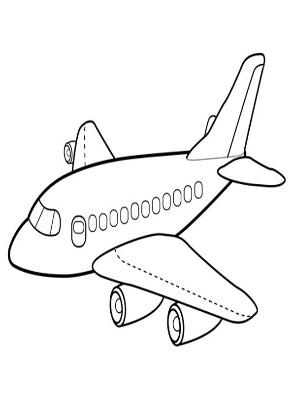 Air Plane Coloring Pages Free Printable 31