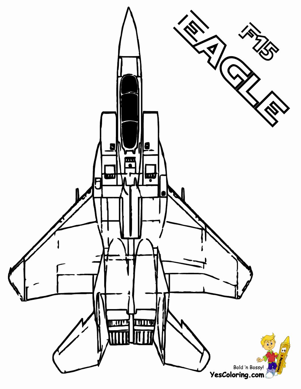 Air Plane Coloring Pages Free Printable 42