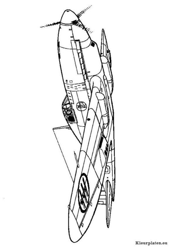 Air Plane Coloring Pages Free Printable 43