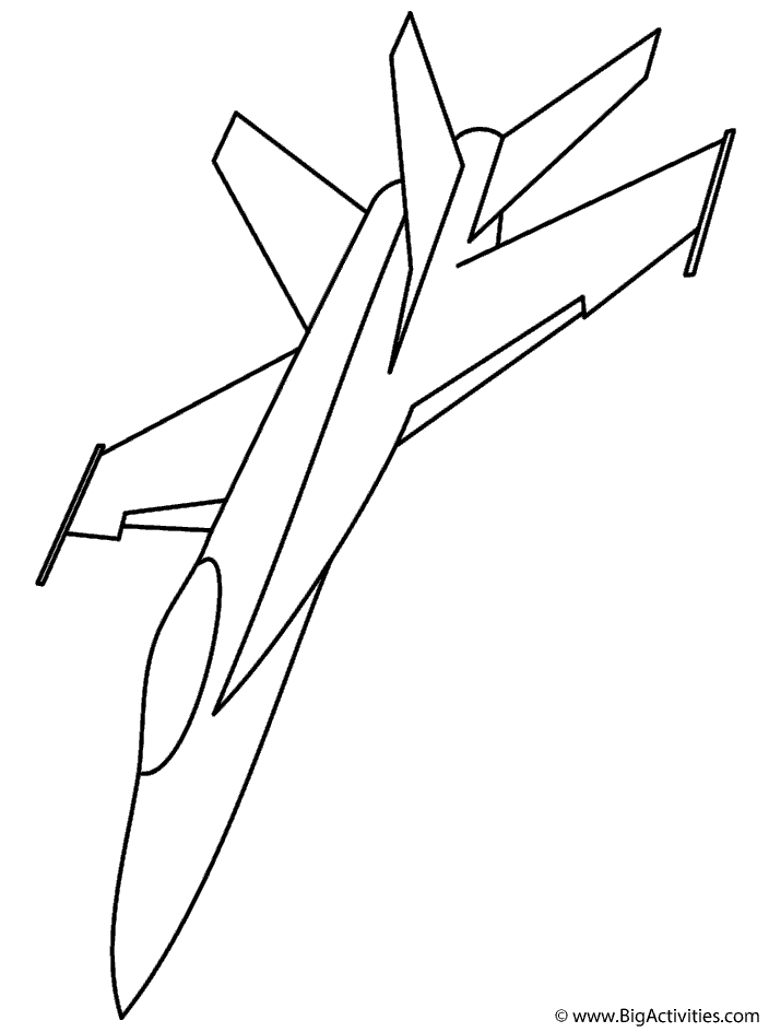 Air Plane Coloring Pages Free Printable 45