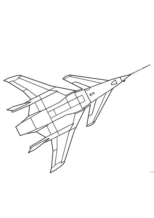 Air Plane Coloring Pages Free Printable 58