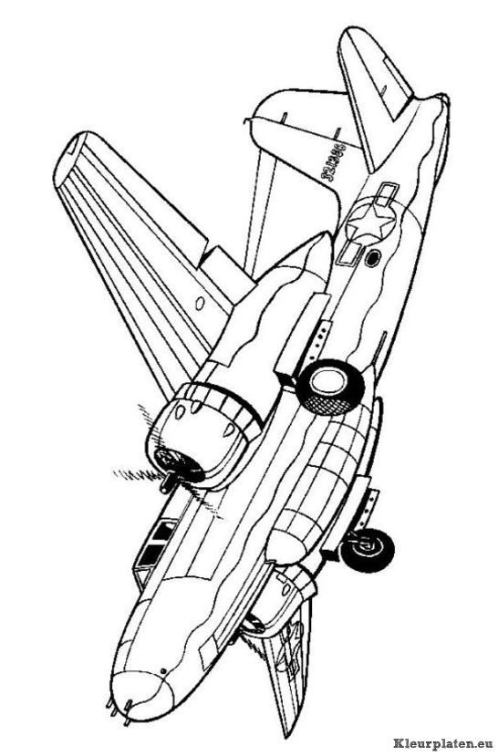 Air Plane Coloring Pages Free Printable 59