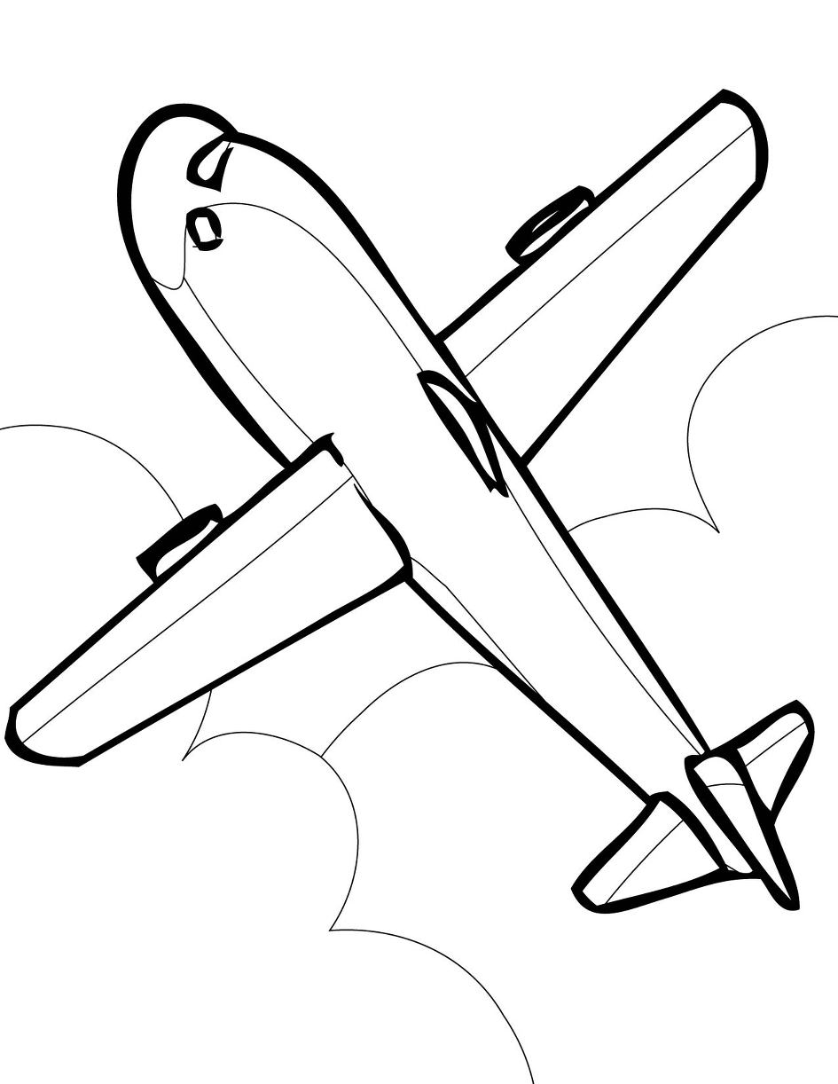 Air Plane Coloring Pages Free Printable 6