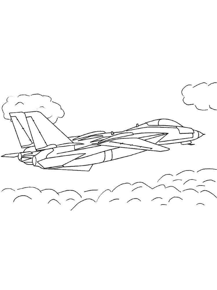 Air Plane Coloring Pages Free Printable 62