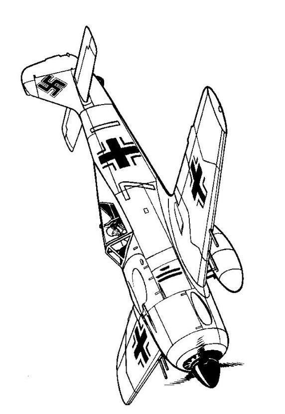 Air Plane Coloring Pages Free Printable 78