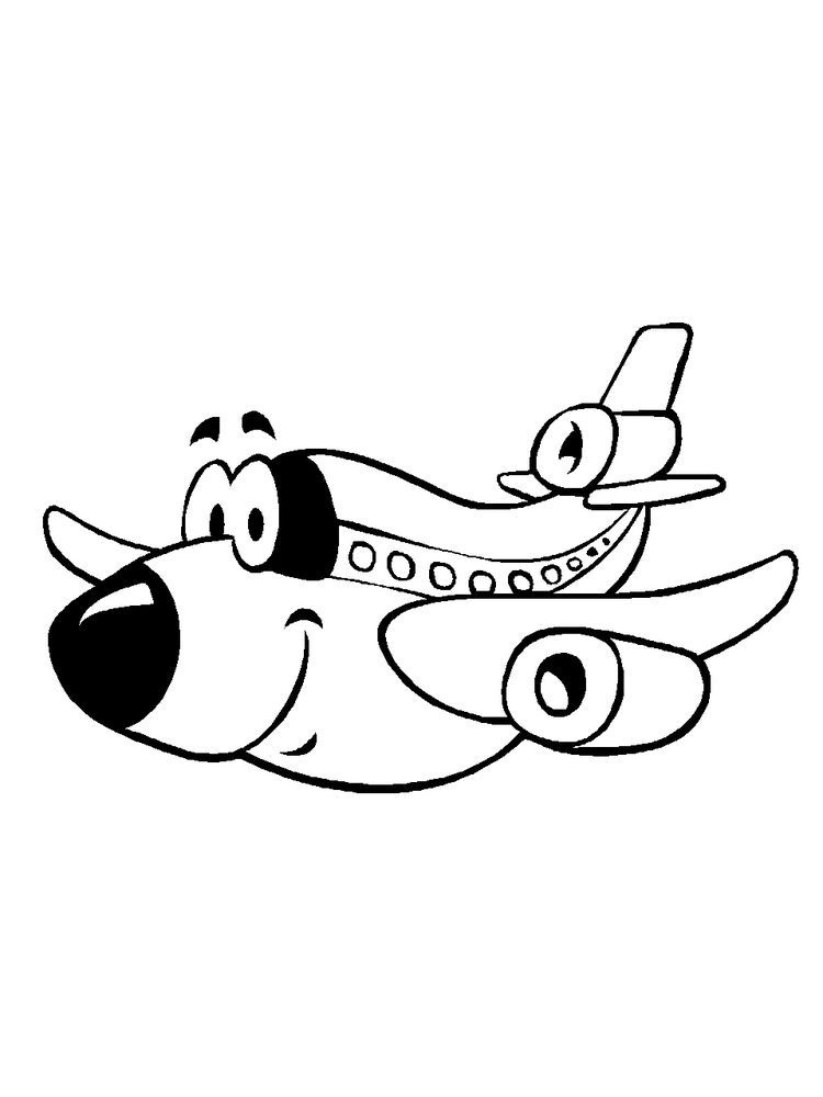 Air Plane Coloring Pages Free Printable 81