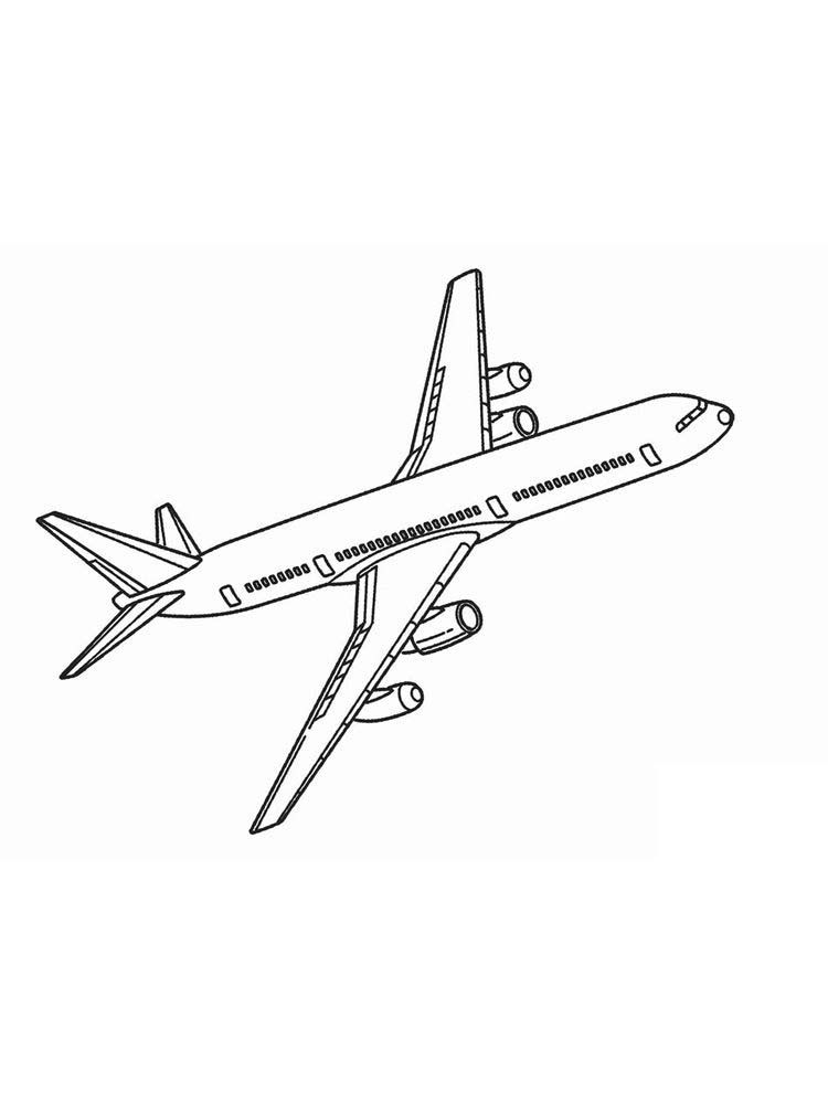 Air Plane Coloring Pages Free Printable 82