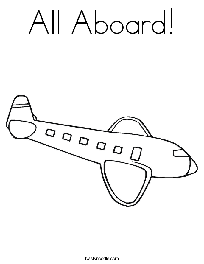 Air Plane Coloring Pages Free Printable 90