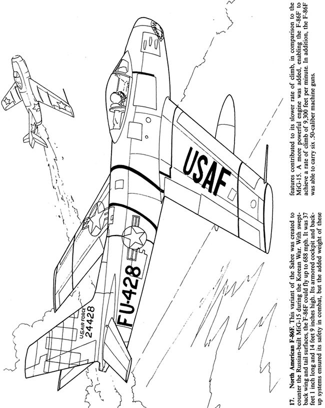 Air Plane Coloring Pages Free Printable 94