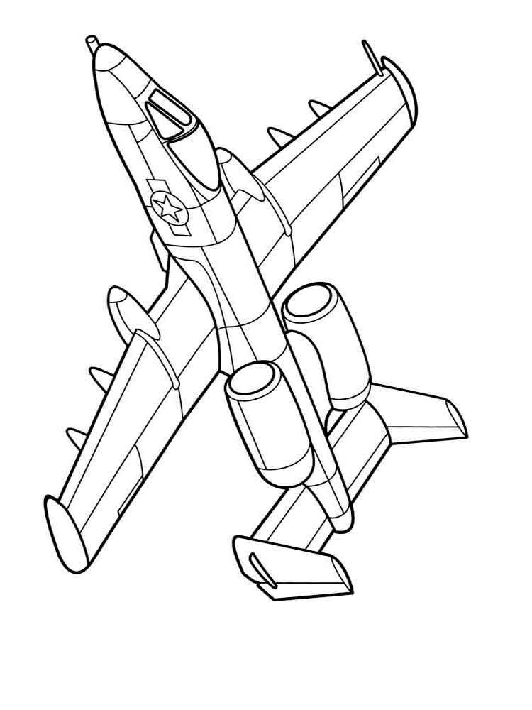 Air Plane Coloring Pages Free Printable 95